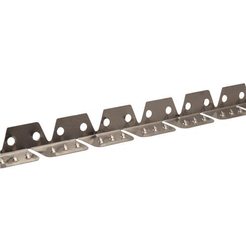 Spiklist metall plygrip nr 1 för tyg 3 tagg, 150 cm/längd