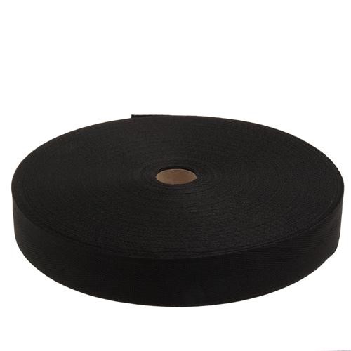 POLYESTERB.TEXT. 20mm Svart 50m