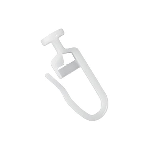 GARDINKROK 7mm Roundhead Glider Vit 100st