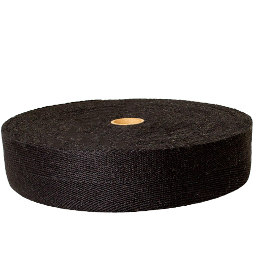 Linnesadelgjord SVART 50mm 25m