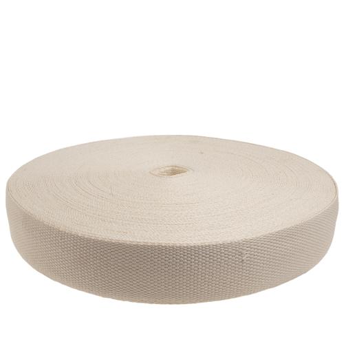 Linnesadelgjord BLEKT 60mm kraftig