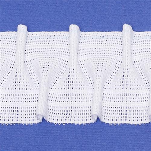 MIRABELL Rynkband Velour 1:2.0 50mm Vit 50m