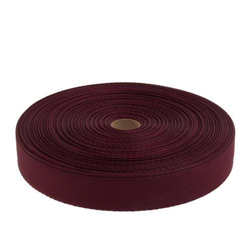 POLYESTERB.TEXT. 25mm Vinröd 50m