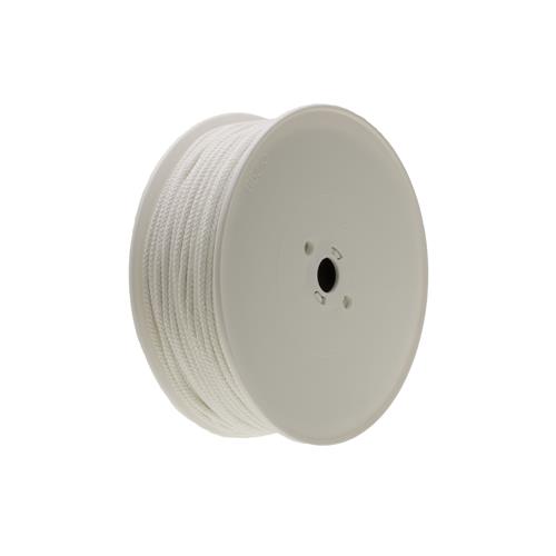 Flätad Flagglina 5,0mm Vit Rlr ca 150-170m