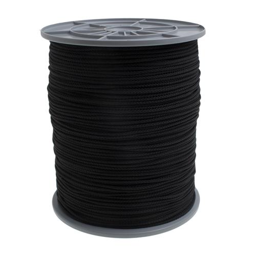 FLÄTAD POLYESTER 2,8mm svart 500m