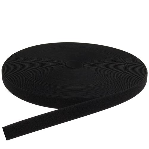 Kardborrband Ögla 20mm Svart Klister 25m