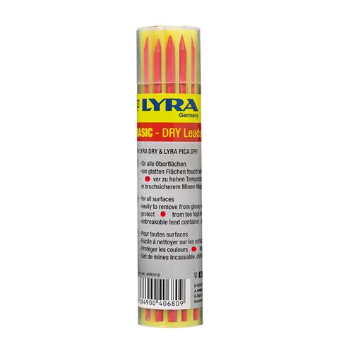 Lyra  Dry Stift 2,8x100mm 12st Röd
