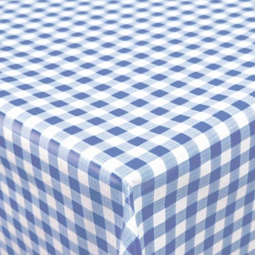 Bordsduk Rutig blå 15m